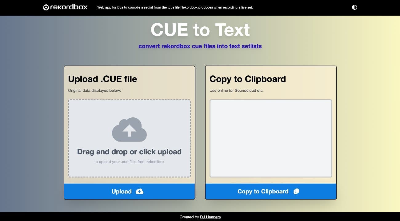CUE to Text Converter project screenshot